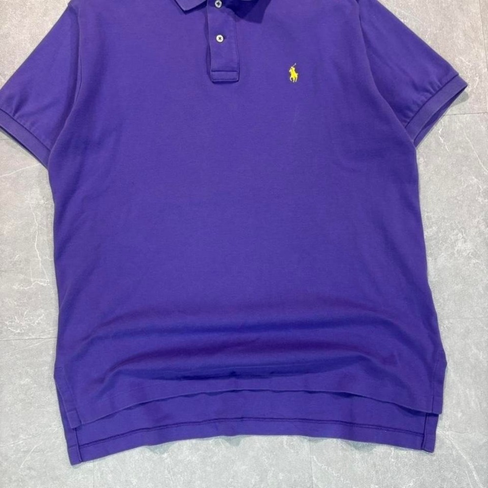 1990's Polo Ralph Lauren purple polo shirt Size M #preppy #classic - Picture 2 of 7